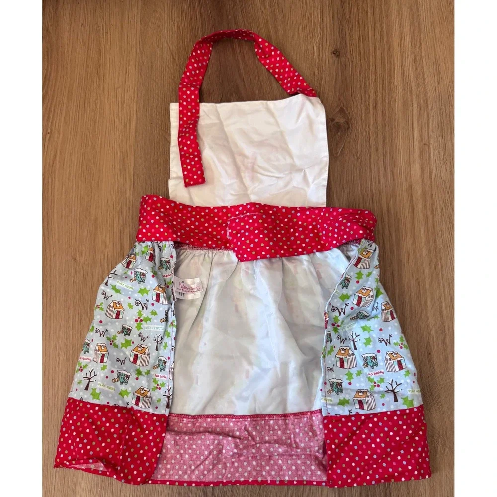 American Girl WellieWishers Willa Apron Kids Red Polka Dot Playhouse Print